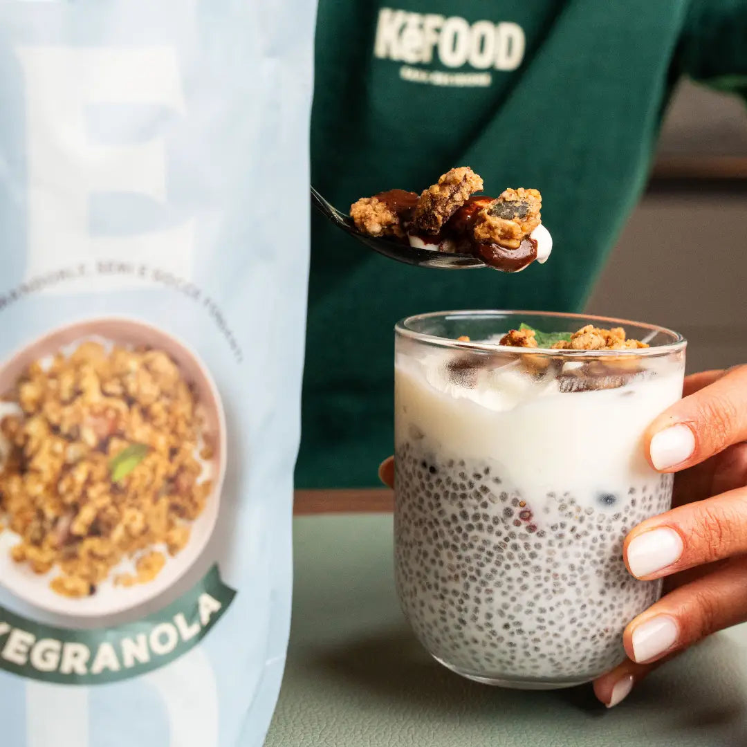 Granola Keto Sans Sucre – Low Carb & Riche en Fibres | KeFood Kegranola